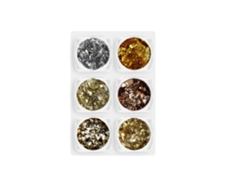 Pedaços De Vidro Para Arte De Unhas Com Strass Dourado Irregular E Sequins Coloridos Decoração De Unhas 1-6