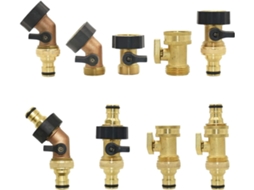 Adaptador de Conexão para Jardim, Torneira em Latão 3/4" e Válvula Engate Rápido 5/8" | S/MARCA