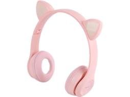 Fone De Ouvido Sem Fio Com Design Gatinho Fofo, Qualidade Hifi Para