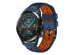 Pulseira De Silicone Respirável Bicolor Para Huawei Watch Gt2 46mm 22mm