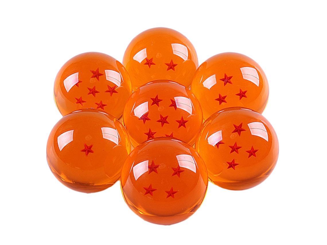 7pcs/set Bola De Anime Com Estrelas Transparente Para Cosplay Coleção Presente Unissex