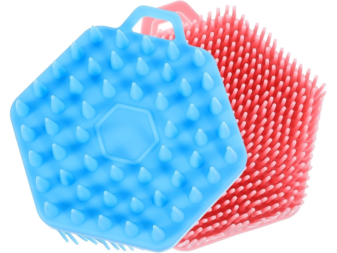 Lurelia Kit De 2 Escovas De Silicone Para Banho De Cuidado Corporal, Pega Ergonómica, Uso Diário