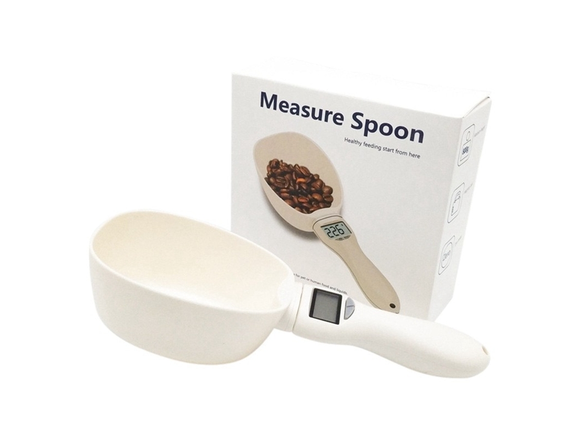 Colher De Medição Digital, Utensílios De Cozinha, 5 Medidores, Branco, 1g - 800g
