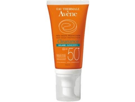 Cleanance Solar SPF50 + peelings matificantes com resistência à acne 50ml