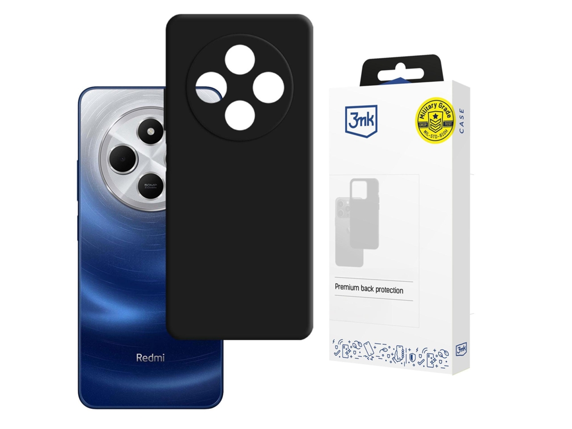 Capa Redmi 14c / Redmi A4 5g 3mk Hardy Mellow Case Preto