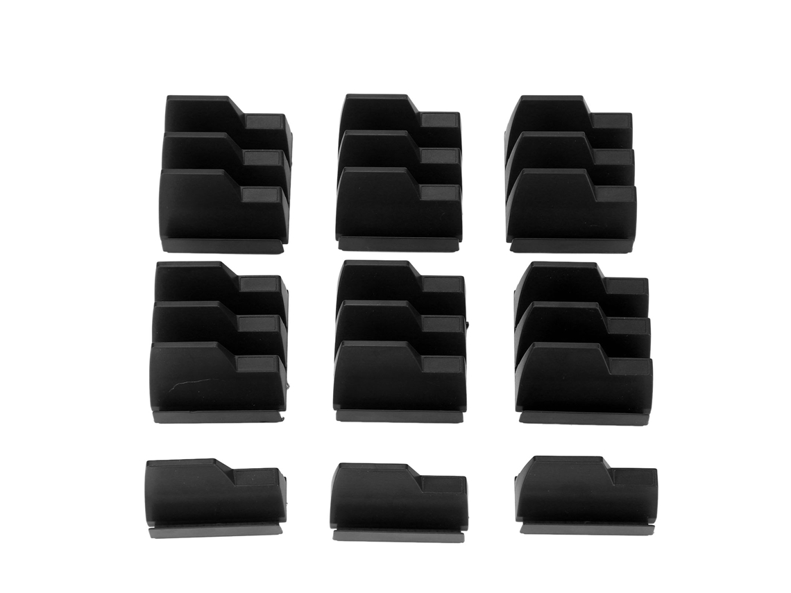 Organizador De Chaves Magnético Modular De Abs Compacto Multifuncional Com Capacidade Para 20 Peças Preto