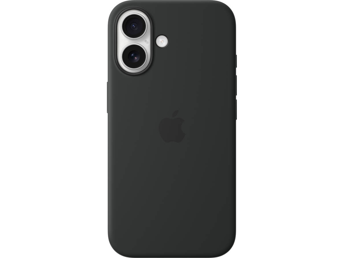 Capa APPLE Silicone Case com MagSafe para iPhone 16 (Preto)