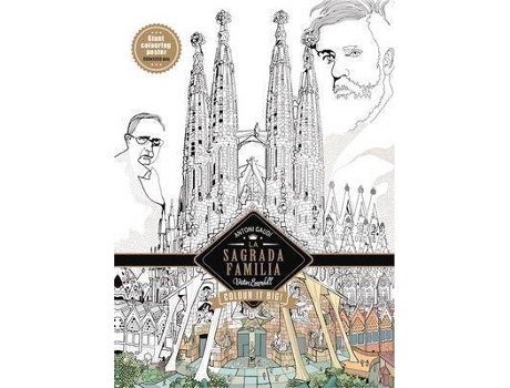 Livro La Sagrada Familia - Antoni Gaudi: Color in Poster de Victor Escandell (Inglês)