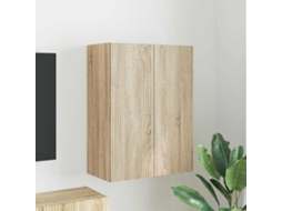 Vidaxl Armário De Tv De Parede 59,5 X 31 X 80 Cm Carvalho Sonoma