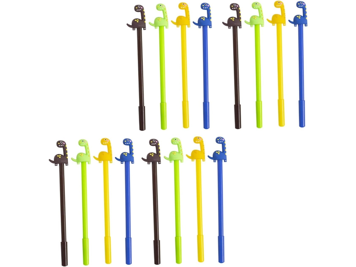 Magiclulu Conjunto De 16 Canetas Em Gel Com Estampa Dinossauros E