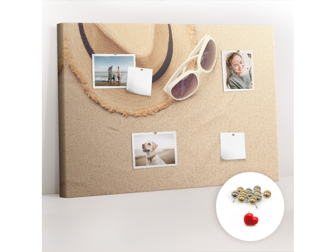 Painel De Cortiça Para Parede Viagem De Férias Para O Escritório Espelharte (70x100 Cm)
