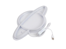 Luz de neon LED em forma de planeta, USB, decoração de festas, aniversário, casamento, parede, mesa S/MARCA