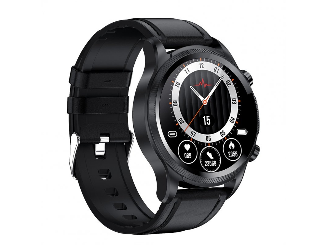 Smartwatch PETHUEL E400 Não Invasivo Glicose no Sangue Ecg Monitoramento de Oxigênio no Sangue Preto