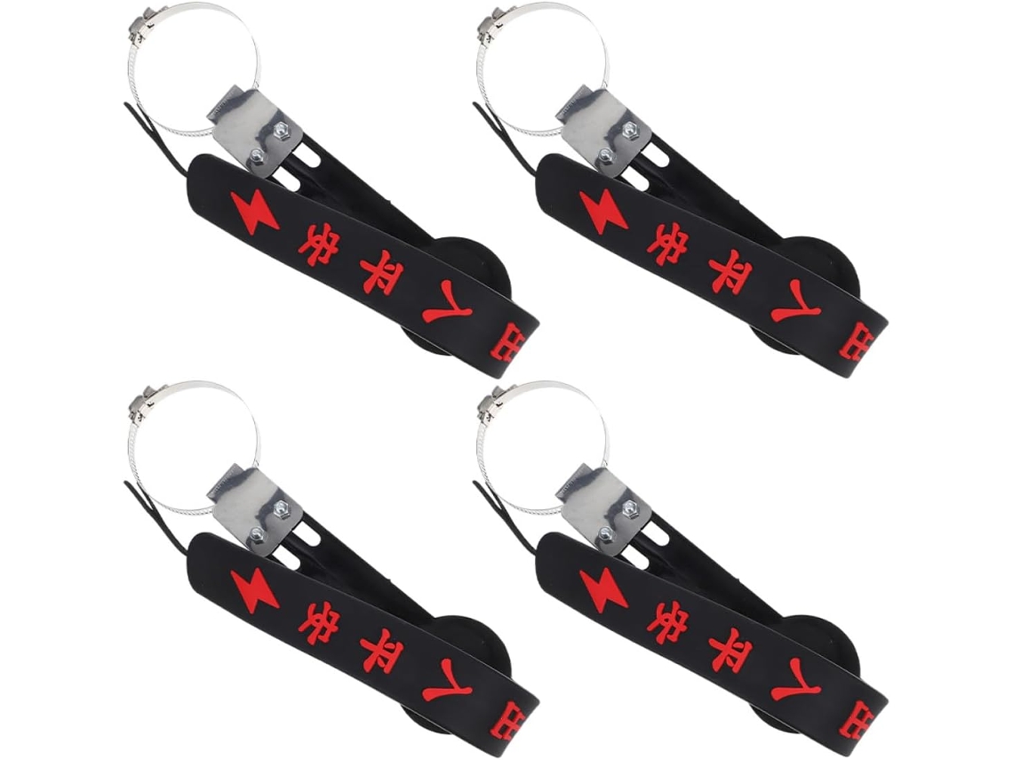 Conjunto De 4 Cintas Antiestáticas De Silicone Ajustáveis Para Carro