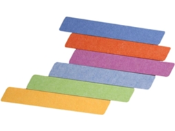Conjunto de tiras de feltro para tachininhas em murais, material durável e autoadesivo, adequado para escrivaninhas e salas de estar.