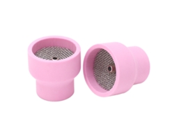 2 Piezas De Taza De Cerámica Para Soldadura Tig Con Agujero Central Id 2.4mm Y Filtro De Acero Inoxidable Para Wp 9 20 25 17 18 26