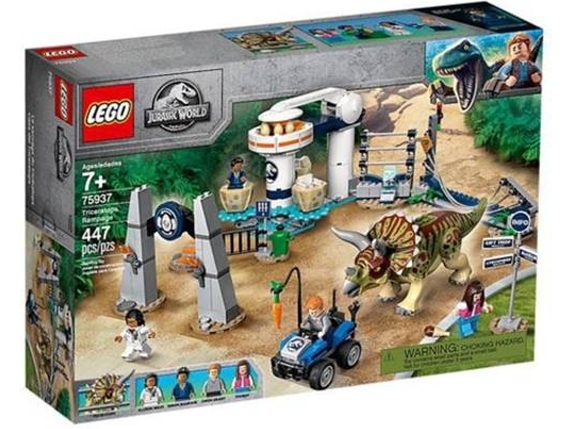 LEGO Jurassic World: Fúria do Triceratops - 75937 (Idade mínima: 7 - 447 Peças)