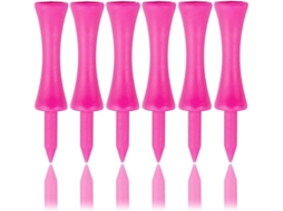 Lurelia Acessório Golfe Tacos De Golfe De Plástico Rosa (pacote Com 50, 57 Mm)