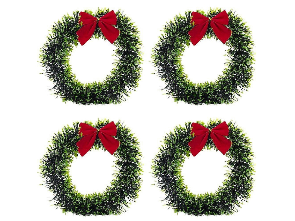 Guirlanda De Natal Com Enfeites Brilhantes Para Porta, Cozinha, Decoração De Interiores E Janelas. Hengjian