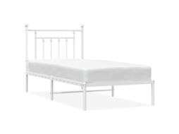 Bed Frame, Bed Frames Vidaxl Branco Aço (80 X 200 Cm)