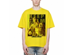 Rockinstone Animal House Movie Eat On Solid Yellow Adult T-shirt Size:xxxl