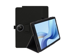 Capa De Couro Textura De Pele Halinuia, Cor Preta Para Tablet Tcl Nxtpaper 11 Plus De 11,5 Polegadas