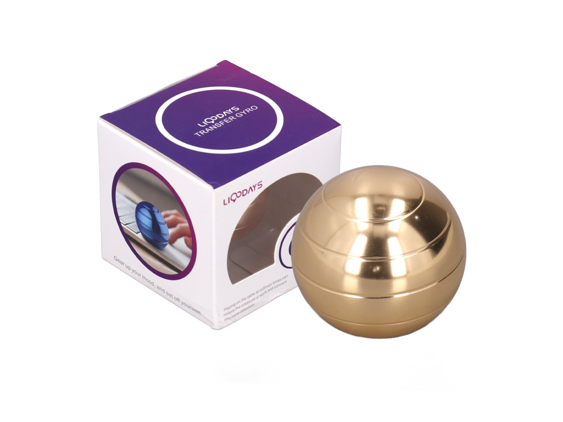 Mali bola Giratória de Liga 45mm Alivio Ansiedade Brinquedo Decompressão Dedo Ouro Luxo