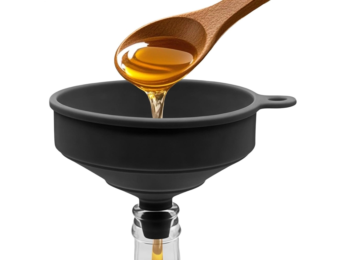 Funis De Silicone Adequados Para Uso Na Cozinha, Silicone Largo, Dobrável E