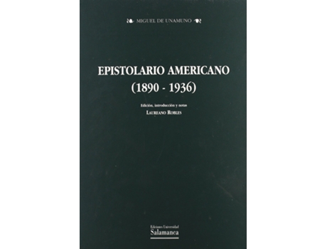 Livro Epistolario Americano de Miguel Unamuno (Espanhol)
