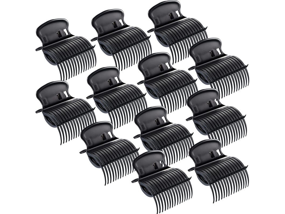 Grampos de Cabelo Nova Line, 12, para modelagem, preto, marca S/MARCA