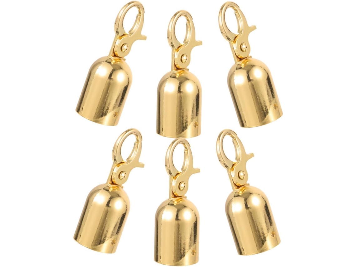 Conjunto De 6 Ganchos Corda Leves E Decorativos Em Liga Zinco Para Cor