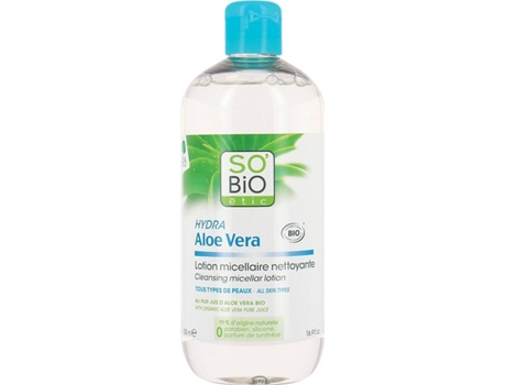 Loção de Limpeza Micellar Hydra Aloé Vera So Bio Étic 500ml