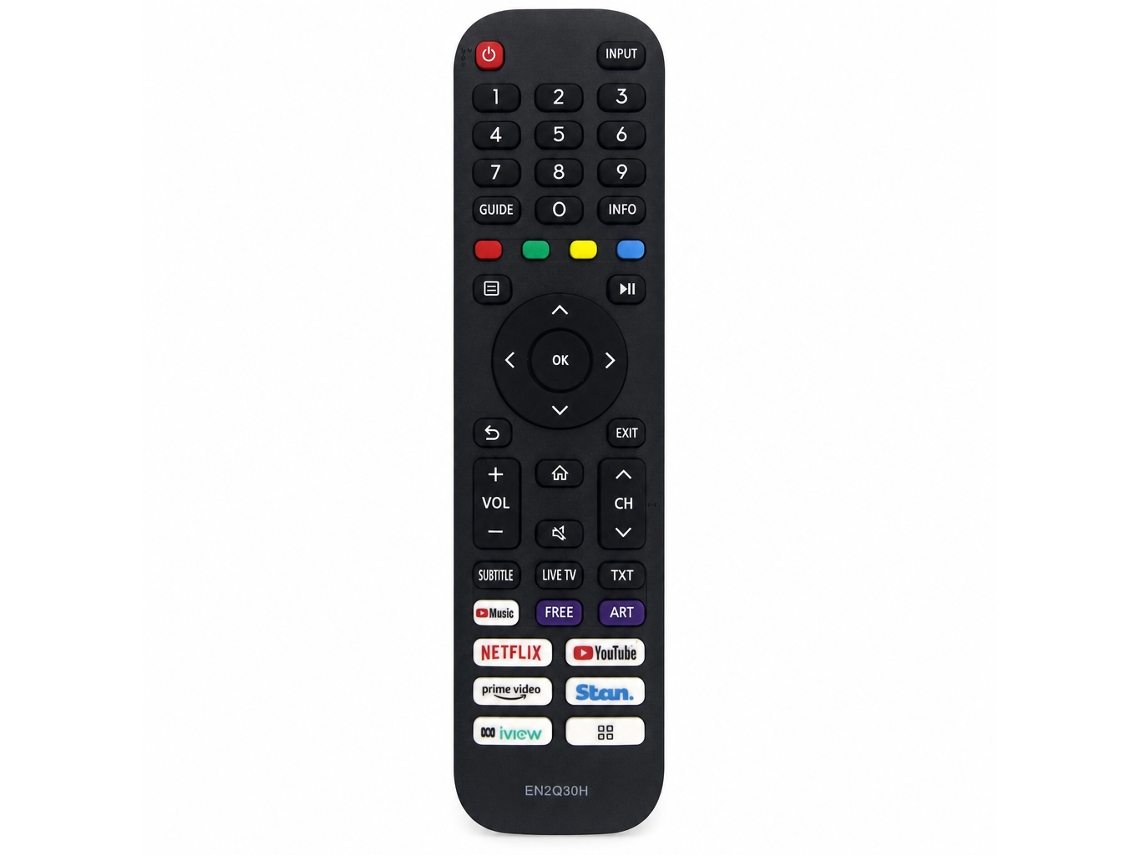 Comando À Distância Para Tv Compatível Com Hisense En2q30h Com Botões Netflix E Youtube
