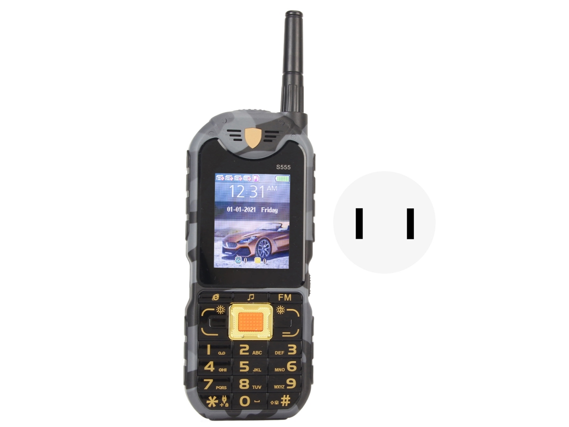 Mali telefone Celular Básico para Idosos S555 Desbloqueado 2g Botões Grandes Tela 2.2 Polegadas Bateria 4800mah 4 Chips