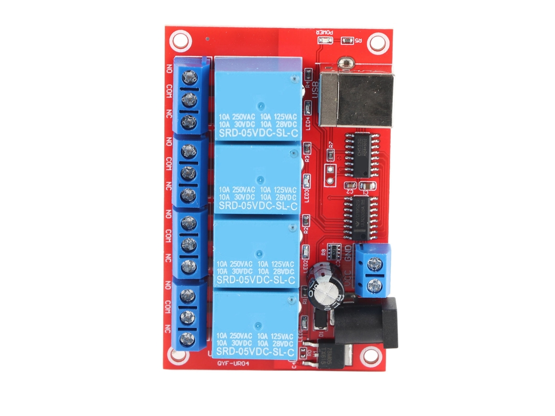 Módulo de Relé 4 Canais USB 5V 3 Modos | S/MARCA