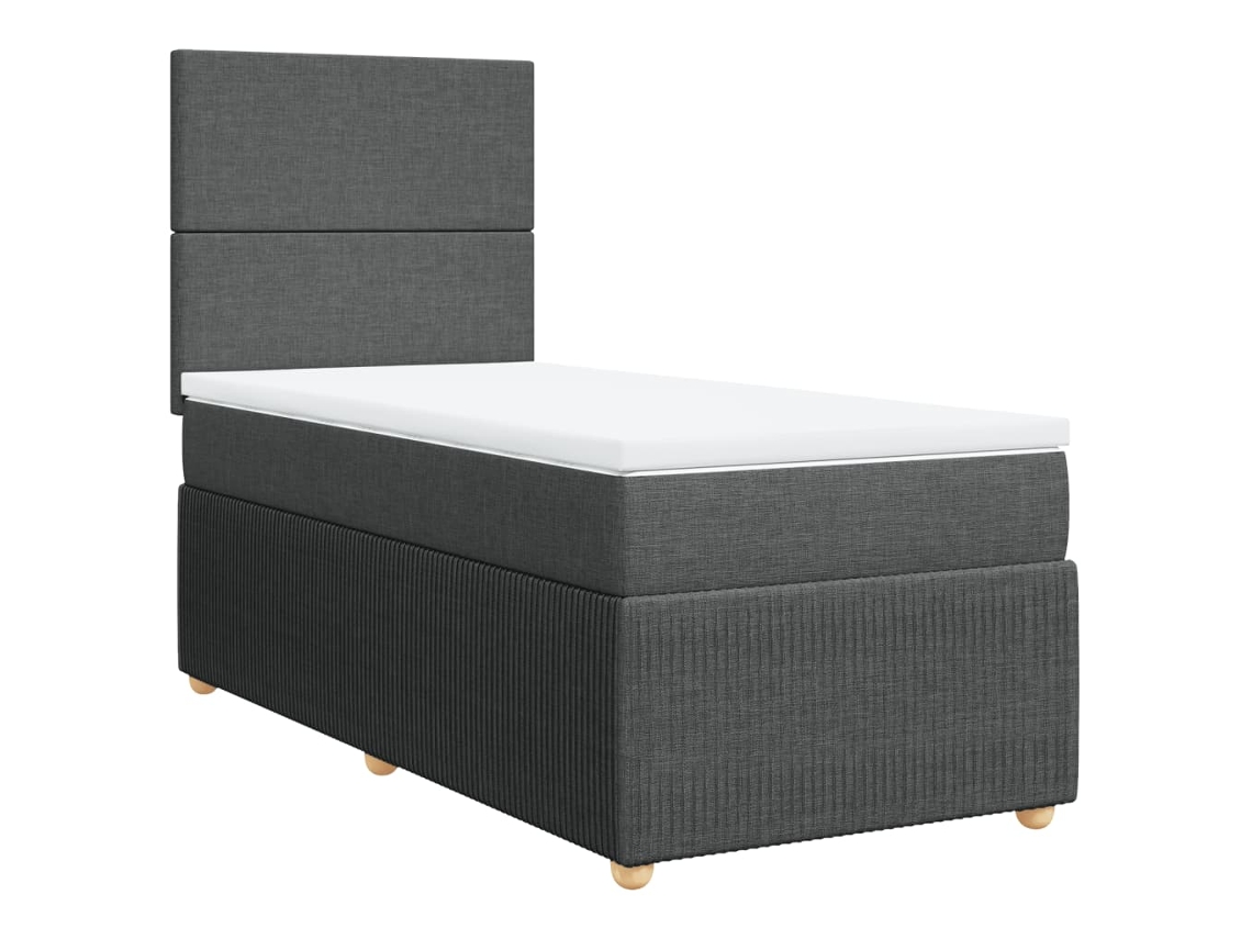 Box Spring Bed, Box Spring Beds Vidaxl Cinzeto Tecido (90 X 200 Cm)