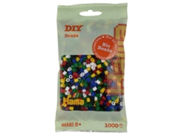 Hama - 1 000 Pérolas Padrão Midi (ø5 Mm) Bio Mix 6 Cores