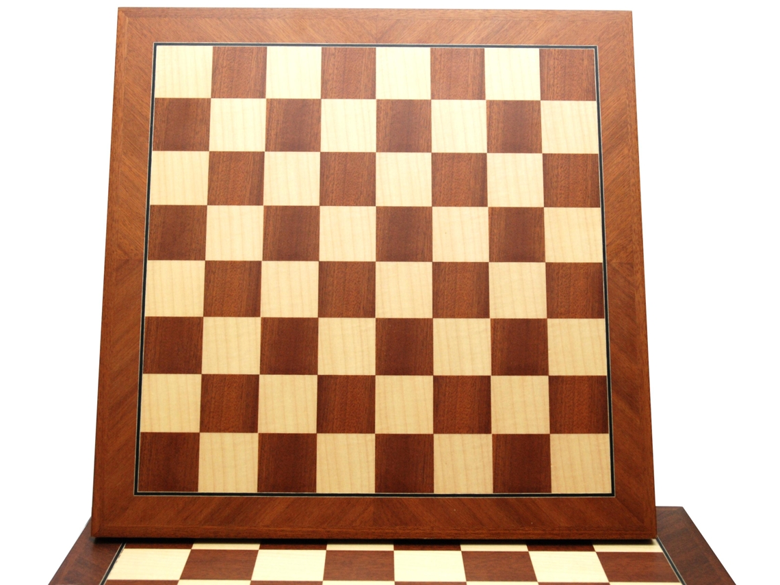 Tabuleiro De Xadrez Hot Games Em Mogno E Bordo, 40 Mm, 38 Cm, Brinquedo De Madeira