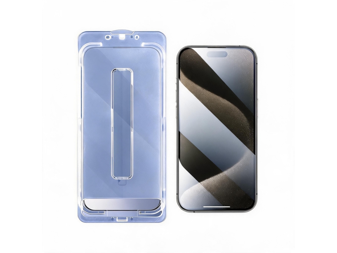 Película De Vidro Temperado Hexinyigjly Para Iphone 15 Pro Max , Ultra Hd, Com Moldura Anti-poeira Para Instalação Fácil