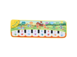 Primerox tapete Musical para Bebê Piano Teclado Jogo Educativo de Alfaiataria Animais 3 Anos+