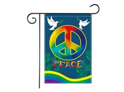 Bandeira Sinal De Paz Jardim Decoração Exterior