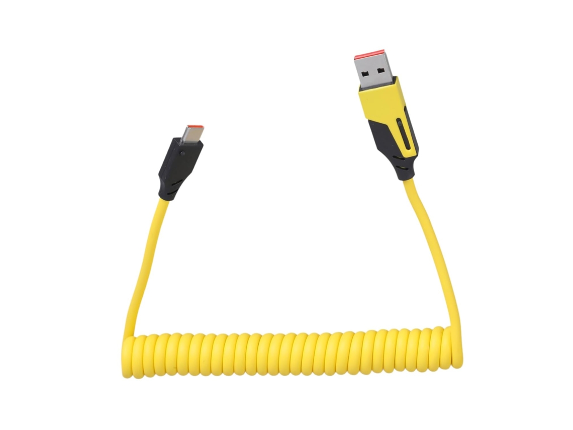 Cabo De Carregamento Retrátil 2 Em 1 Usb-c E Tipo-c, Com 65 W