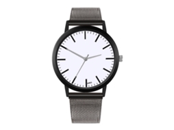 Reloj Analógico De Cuarzo Con Correa De Malla Zhoulianfa Estilo Simple (gris Oscuro+blanco)
