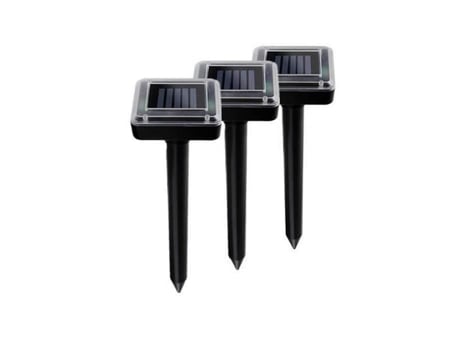 Pacote de 3 painéis solares eletrônicos ultrassônicos Letouch, repelente anti-espinhos, ratos, cobras e passarinhos