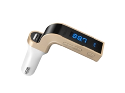 Transmissor Fm Bluetooth 4 Veicular, Dourado