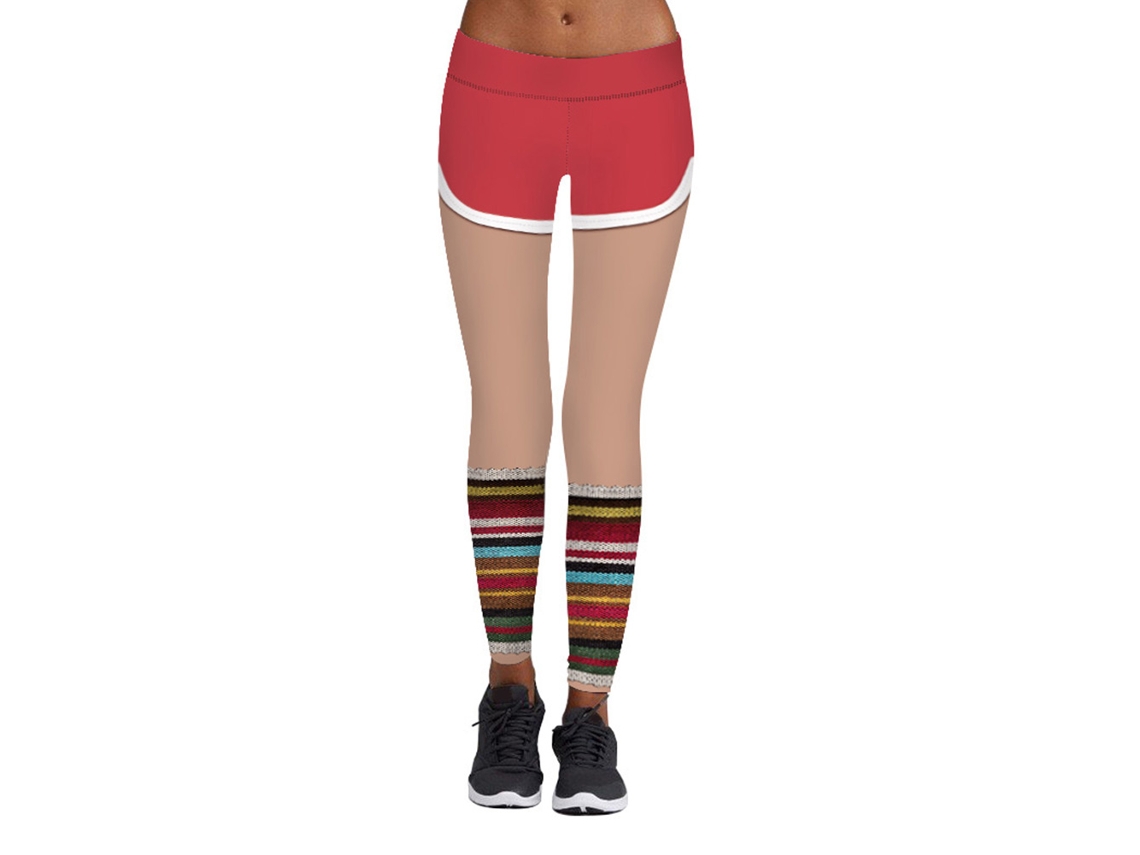 Laxiscreed Leggings Femininas De Tecido Flexível Para Yoga E Corrida, Tamanho S/m