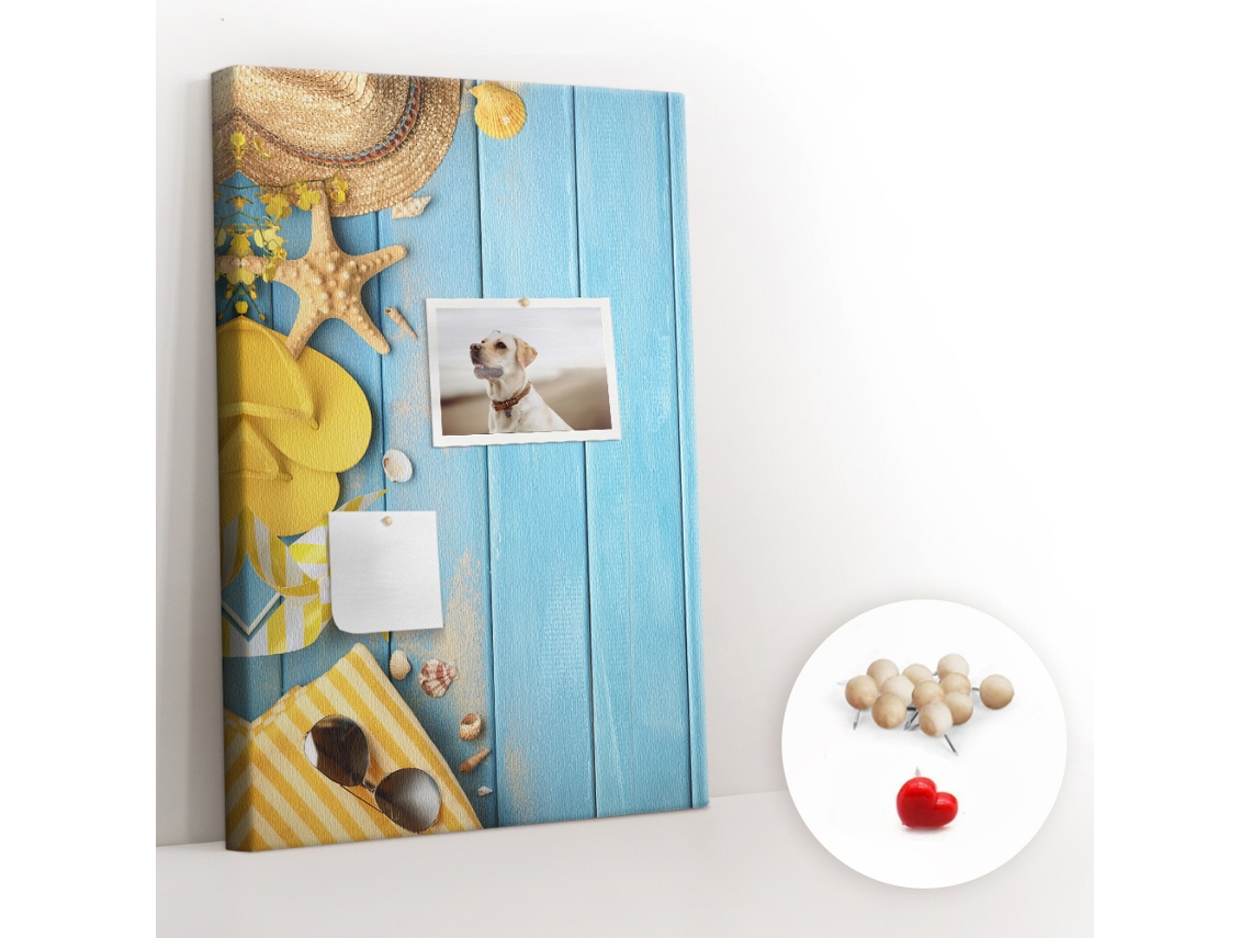 Lousa De Cortiça Acessórios De Praia Para O Corredor Espelharte (40x60 Cm)