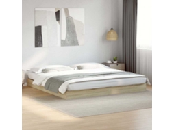 Vidaxl Estrutura Cama S/ Colchão 180x200cm Carvalho Sonoma