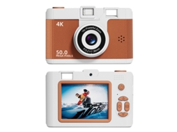 Câmara Digital Tela De 2,4 Polegadas, 50mp, Zoom De 16x (cartão Marrom De 8g) Cuich