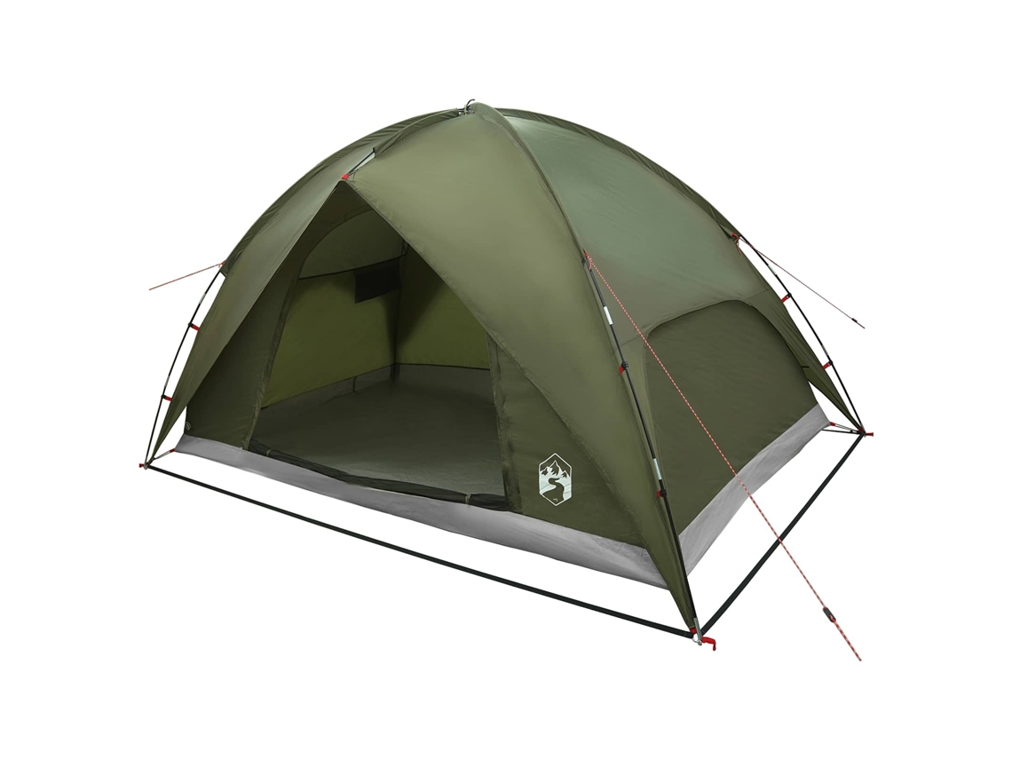 Conjunto 1 Barraca De Camping Vidaxl Verde-azeitona Poliéster (310 X 245 X 160 Cm)